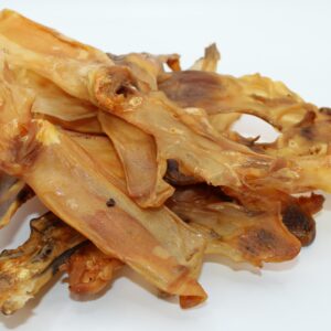 HoMi Haustier Snacks Onlineshop Hundefutter Kausnacks Kauartikel Hunde Kaninchenohren ohne Fell getrocknet