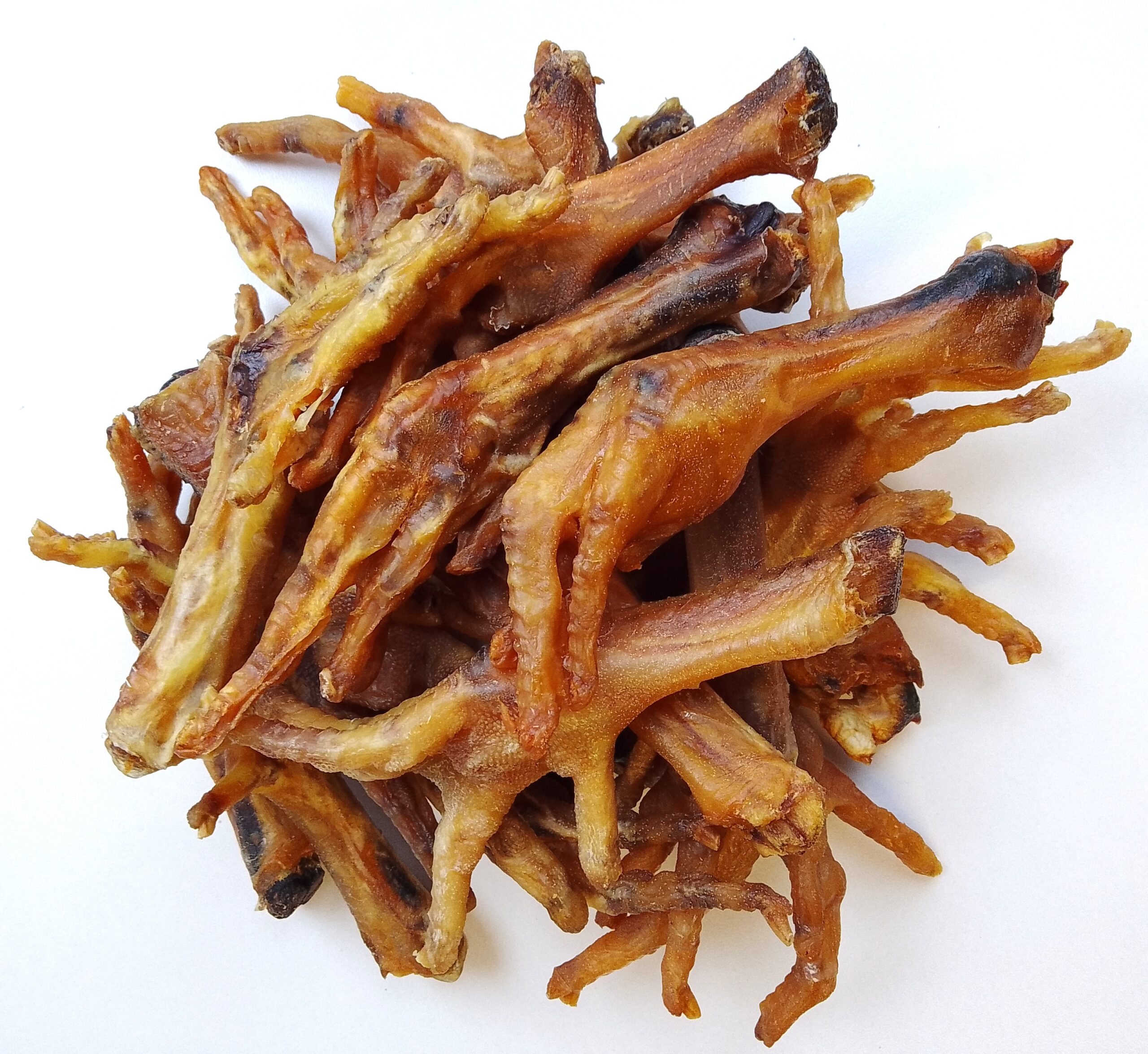 HoMi Haustier Snacks Onlineshop Hundefutter Kausnacks Kauartikel Hunde Hühnerfüße getrocknet