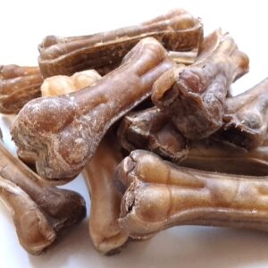 HoMi Haustier Snacks Onlineshop Hundefutter Kausnacks Kauartikel Hunde Kauknochen mit Pansenfüllung 10 cm getrocknet