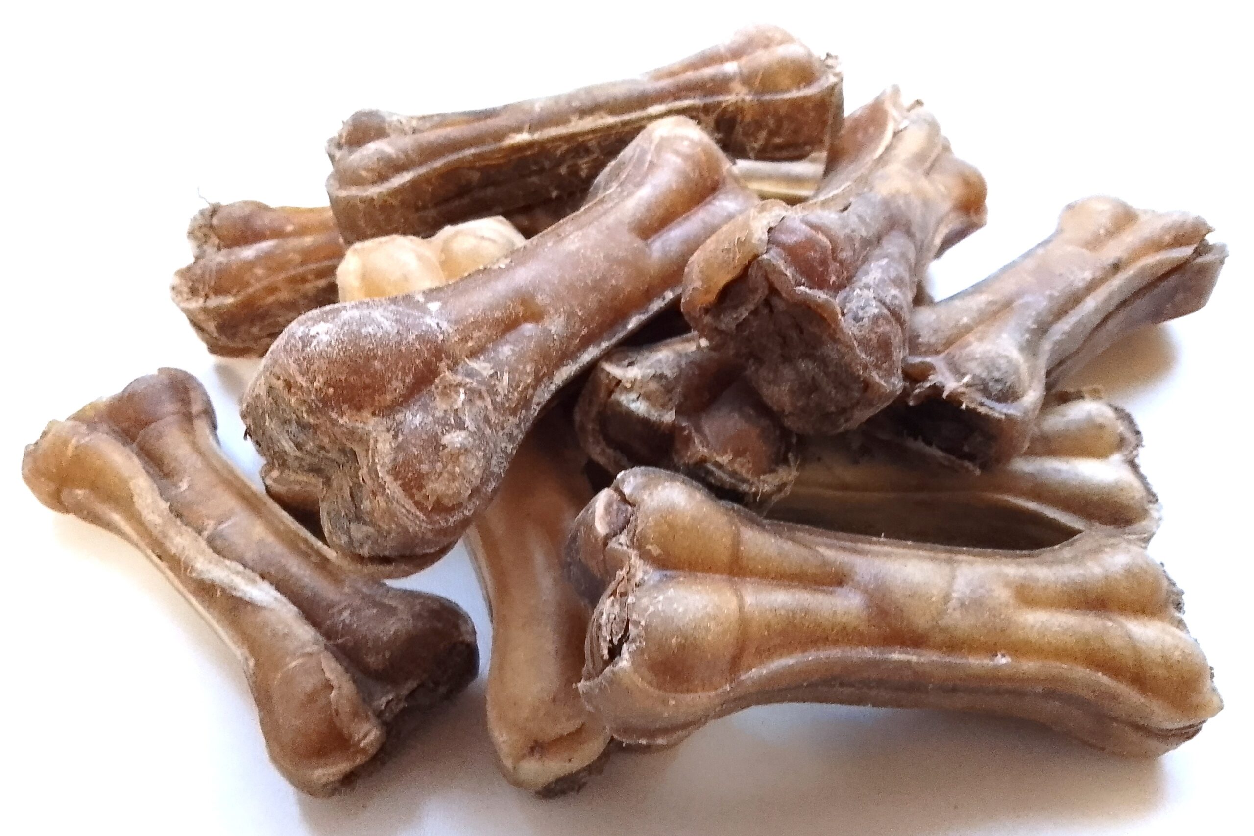 HoMi Haustier Snacks Onlineshop Hundefutter Kausnacks Kauartikel Hunde Kauknochen mit Pansenfüllung 10 cm getrocknet