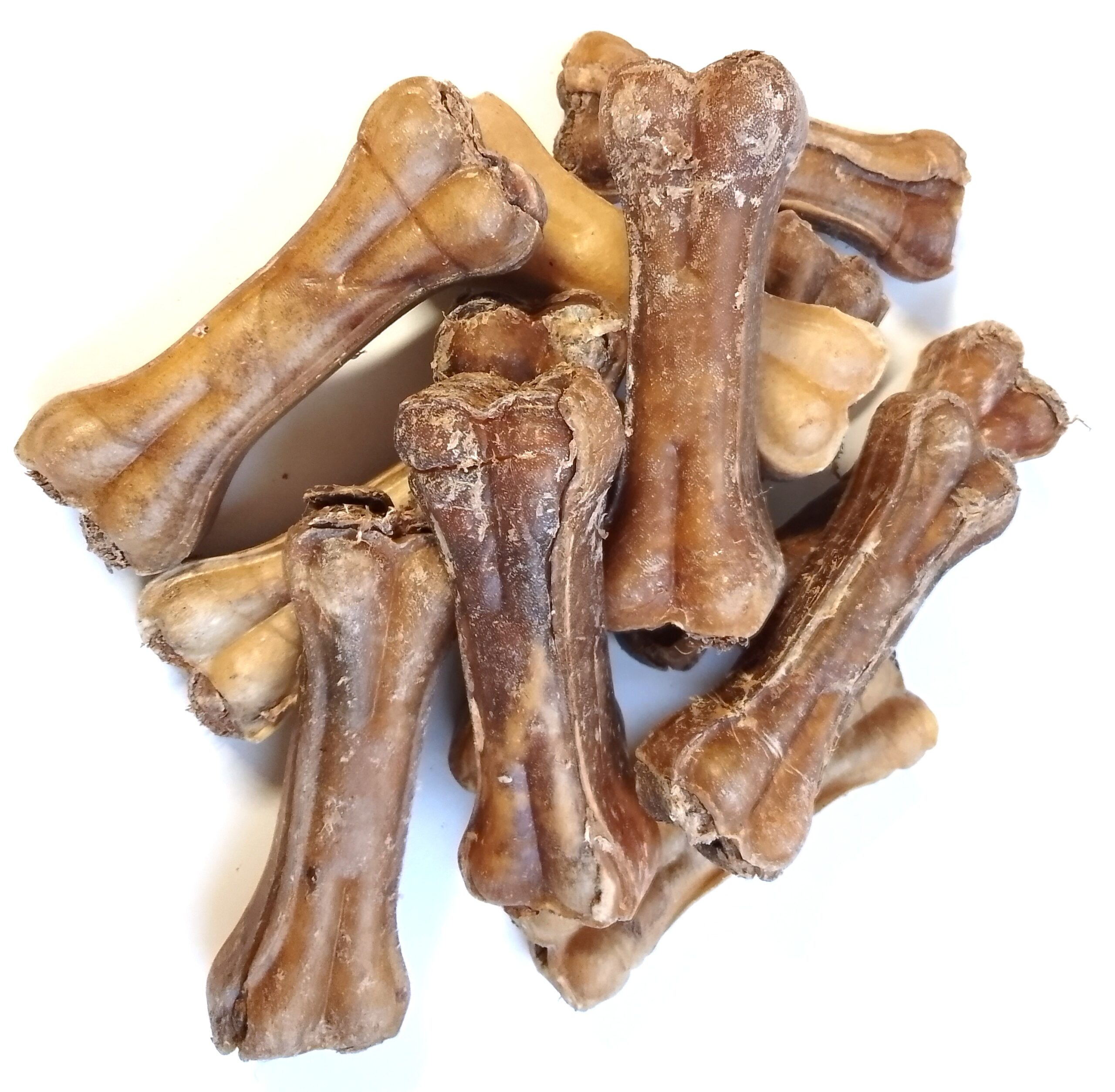 HoMi Haustier Snacks Onlineshop Hundefutter Kausnacks Kauartikel Hunde Kauknochen mit Pansenfüllung 10 cm getrocknet