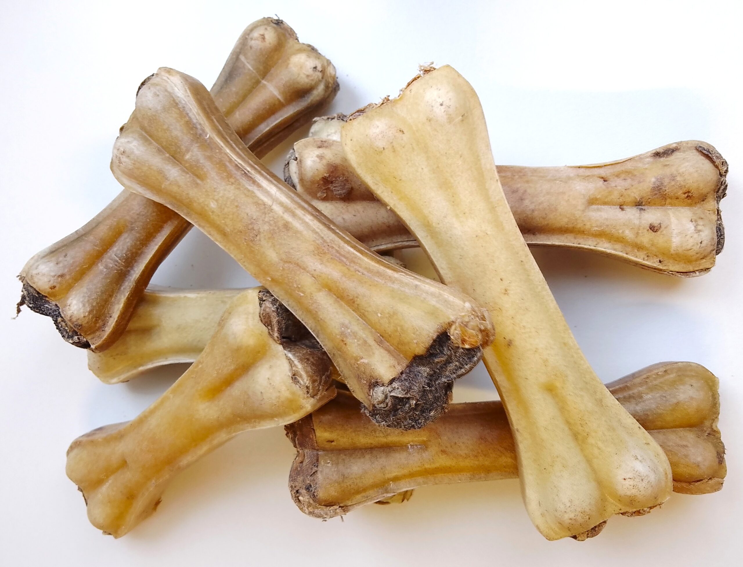 HoMi Haustier Snacks Onlineshop Hundefutter Kausnacks Kauartikel Hunde Kauknochen mit Pansenfüllung 15 cm getrocknet