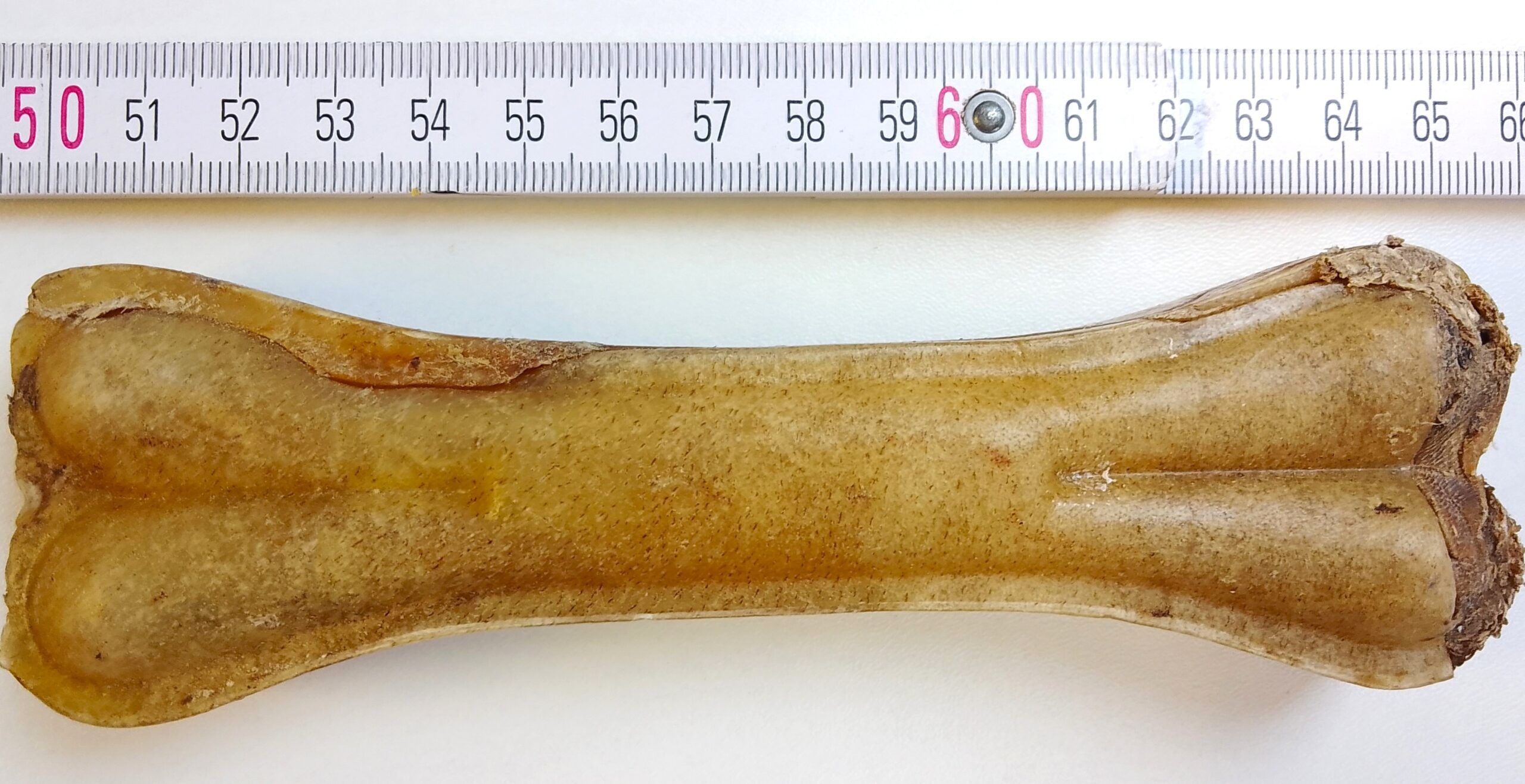 HoMi Haustier Snacks Onlineshop Hundefutter Kausnacks Kauartikel Hunde Kauknochen mit Pansenfüllung 15 cm getrocknet