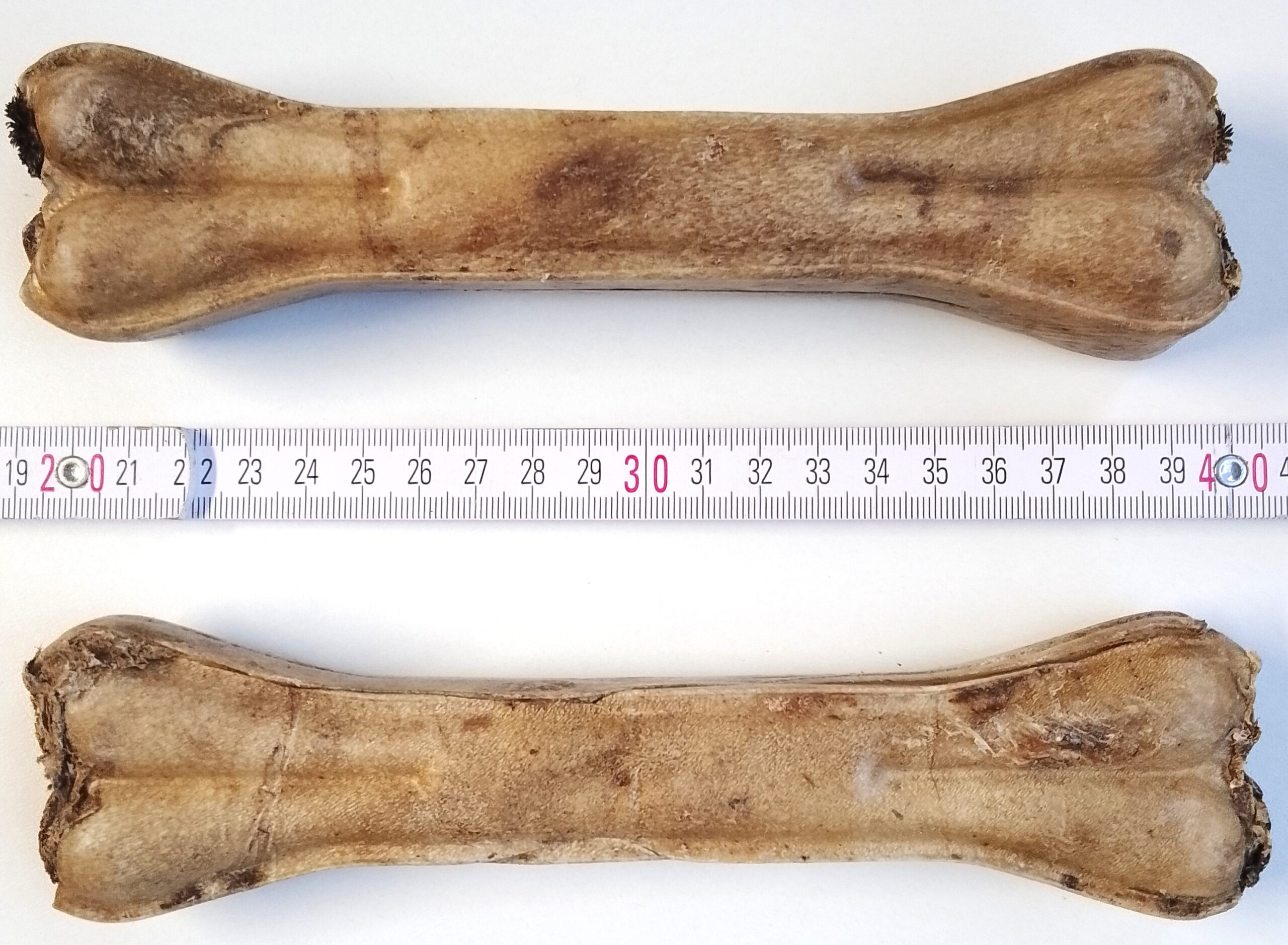 HoMi Haustier Snacks Onlineshop Hundefutter Kausnacks Kauartikel Hunde Kauknochen mit Pansenfüllung 20 cm getrocknet