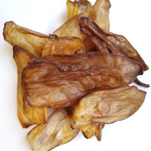 HoMi Haustier Snacks Onlineshop Hundefutter Kausnacks Kauartikel Hunde Rinderohren 10 cm getrocknet
