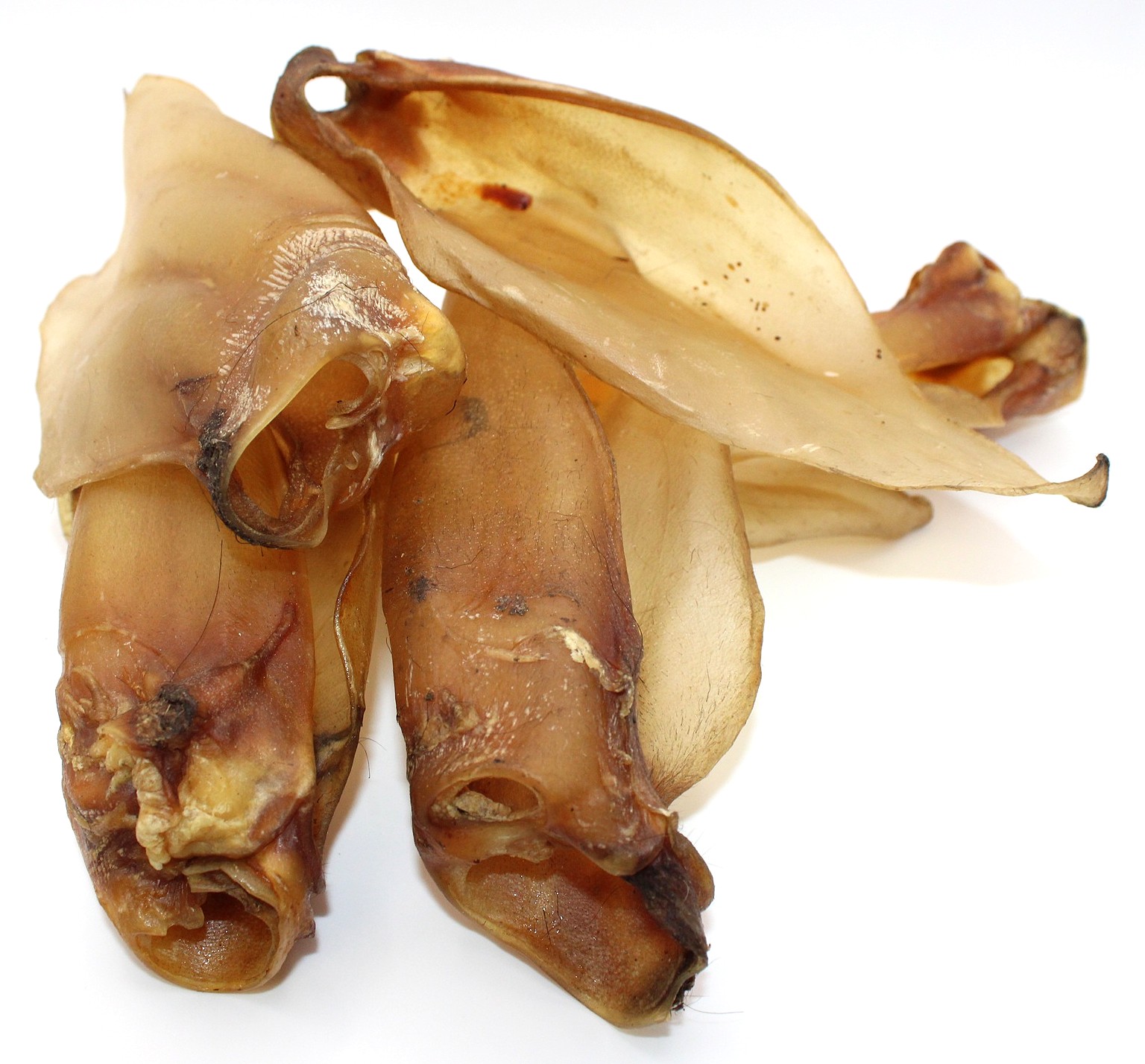 HoMi Haustier Snacks Onlineshop Hundefutter Kausnacks Kauartikel Hunde Rinderohren 20 cm getrocknet